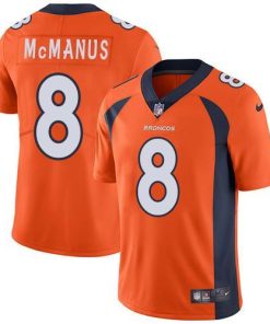 Nike Denver Broncos #8 Brandon McManus Orange Team Color Stitched NFL Vapor Untouchable Limited Jersey