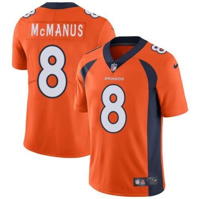 Nike Denver Broncos #8 Brandon McManus Orange Team Color Stitched NFL Vapor Untouchable Limited Jersey