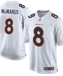 Nike Denver Broncos #8 Brandon McManus White Stitched NFL Game Event Jersey