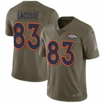 Nike Denver Broncos #83 Matt LaCosse Olive Stitched NFL Limited 2017 Salute To Service Jersey