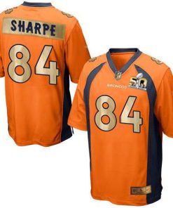 Nike Denver Broncos #84 Shannon Sharpe Orange Team Color Stitched NFL Game Super Bowl 50 Collection Jersey