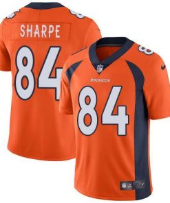 Nike Denver Broncos #84 Shannon Sharpe Orange Team Color Stitched NFL Vapor Untouchable Limited Jersey