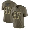 Nike Denver Broncos #87 Noah Fant Olive/Camo Stitched NFL Limited 2017 Salute To Service Jersey