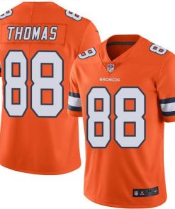 Nike Denver Broncos #88 Demaryius Thomas Orange Stitched NFL Limited Rush Jersey