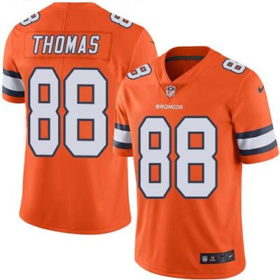 Nike Denver Broncos #88 Demaryius Thomas Orange Stitched NFL Limited Rush Jersey