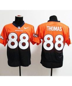 Nike Denver Broncos #88 Demaryius Thomas Orange/Navy Blue Stitched NFL Elite Fadeaway Fashion Jersey