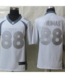Nike Denver Broncos #88 Demaryius Thomas White Stitched NFL Limited Platinum Jersey