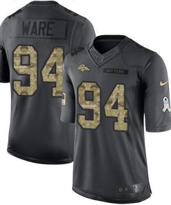 Nike Denver Broncos #94 DeMarcus Ware Black Stitched NFL Limited 2016 Salute to Service Jersey