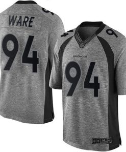 Nike Denver Broncos #94 DeMarcus Ware Gray Stitched NFL Limited Gridiron Gray Jersey