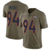 Nike Denver Broncos #94 DeMarcus Ware Olive Stitched NFL Limited 2017 Salute to Service Jersey