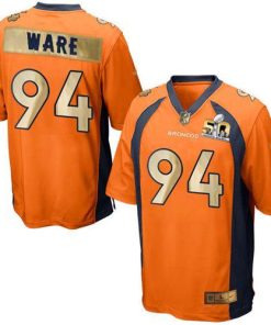 Nike Denver Broncos #94 DeMarcus Ware Orange Team Color Stitched NFL Game Super Bowl 50 Collection Jersey