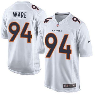 Nike Denver Broncos #94 DeMarcus Ware White Stitched NFL Game Event Jersey