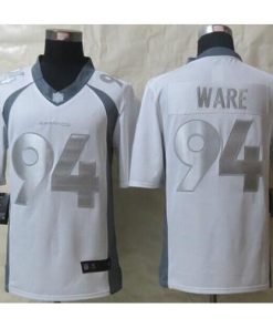 Nike Denver Broncos #94 DeMarcus Ware White Stitched NFL Limited Platinum Jersey