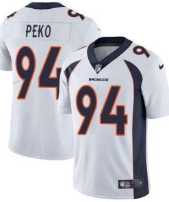 Nike Denver Broncos #94 Domata Peko White Stitched NFL Vapor Untouchable Limited Jersey