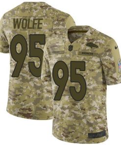 Nike Denver Broncos #95 Derek Wolfe Camo Stitched NFL Limited 2018 Salute To Service Jersey