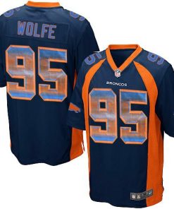 Nike Denver Broncos #95 Derek Wolfe Navy Blue Alternate Stitched NFL Limited Strobe Jersey