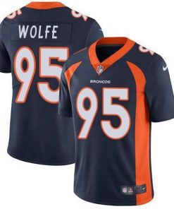 Nike Denver Broncos #95 Derek Wolfe Navy Blue Alternate Stitched NFL Vapor Untouchable Limited Jersey