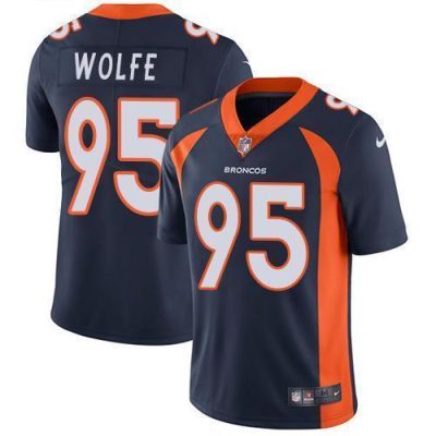 Nike Denver Broncos #95 Derek Wolfe Navy Blue Alternate Stitched NFL Vapor Untouchable Limited Jersey