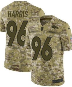 Nike Denver Broncos #96 Shelby Harris Camo Stitched NFL Limited 2018 Salute To Service Jersey