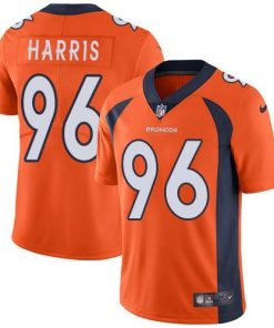Nike Denver Broncos #96 Shelby Harris Orange Team Color Stitched NFL Vapor Untouchable Limited Jersey