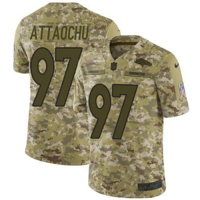 Nike Denver Broncos #97 Jeremiah Attaochu Camo Stitched NFL Limited 2018 Salute To Service Jersey