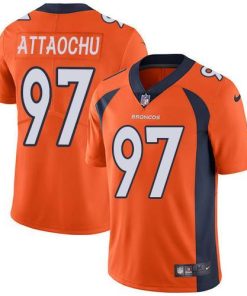 Nike Denver Broncos #97 Jeremiah Attaochu Orange Team Color Stitched NFL Vapor Untouchable Limited Jersey