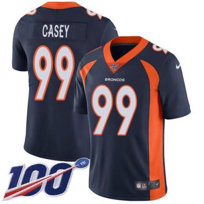 Nike Denver Broncos #99 Jurrell Casey Navy Blue Alternate Stitched NFL 100th Season Vapor Untouchable Limited Jersey