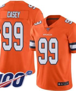 Nike Denver Broncos #99 Jurrell Casey Orange Stitched NFL Limited Rush 100th Season Jersey