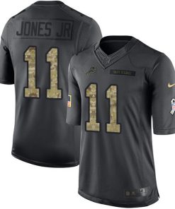 Nike Detroit Lions #11 Marvin Jones Jr Black Stitched NFL Limited 2016 Salute To Service Jersey