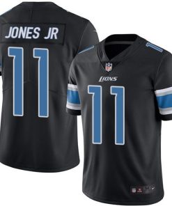 Nike Detroit Lions #11 Marvin Jones Jr Black Stitched NFL Limited Rush Jersey