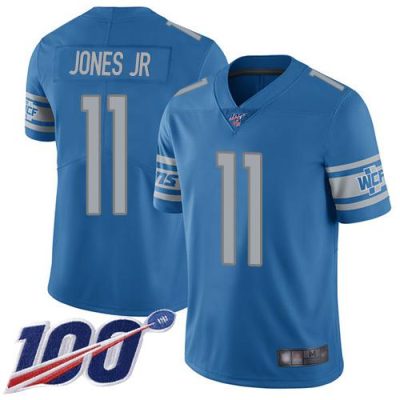 Nike Detroit Lions #11 Marvin Jones Jr Blue Team Color Stitched NFL 100th Season Vapor Limited Jersey