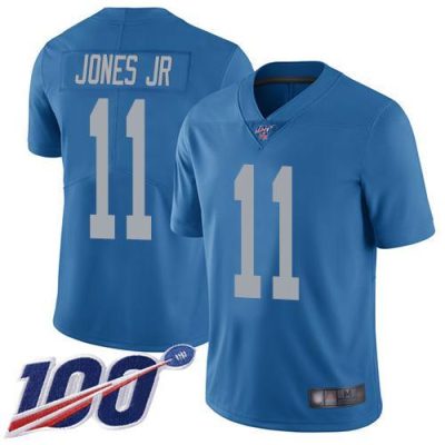 Nike Detroit Lions #11 Marvin Jones Jr Blue Throwback Stitched NFL 100th Season Vapor Limited Jersey