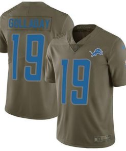 Nike Detroit Lions #19 Kenny Golladay Olive Stitched NFL Limited 2017 Salute To Service Jersey