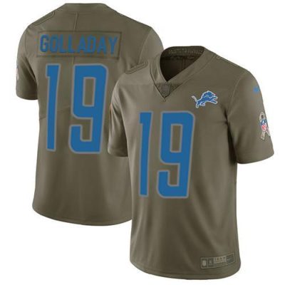 Nike Detroit Lions #19 Kenny Golladay Olive Stitched NFL Limited 2017 Salute To Service Jersey