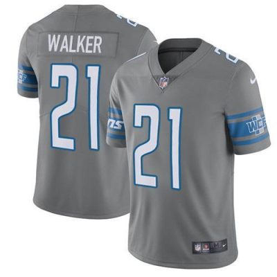 Nike Detroit Lions #21 Tracy Walker Gray Stitched NFL Limited Rush Jersey