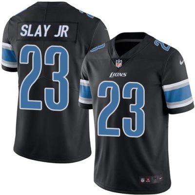 Nike Detroit Lions #23 Darius Slay Jr Black Stitched NFL Limited Rush Jersey