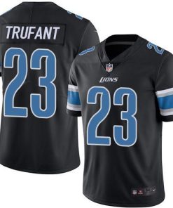 Nike Detroit Lions #23 Desmond Trufant Black Stitched NFL Limited Rush Jersey