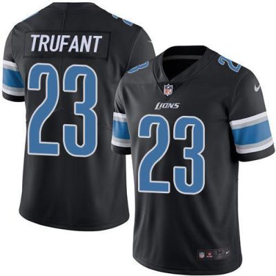 Nike Detroit Lions #23 Desmond Trufant Black Stitched NFL Limited Rush Jersey