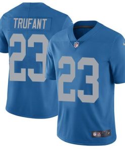 Nike Detroit Lions #23 Desmond Trufant Blue Throwback Stitched NFL Vapor Untouchable Limited Jersey