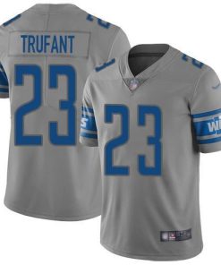 Nike Detroit Lions #23 Desmond Trufant Gray Stitched NFL Limited Inverted Legend Jersey