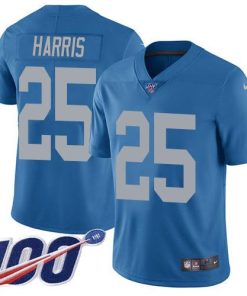 Nike Detroit Lions #25 Will Harris Blue Throwback Stitched NFL 100th Season Vapor Untouchable Limited Jersey