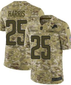 Nike Detroit Lions #25 Will Harris Camo Stitched NFL Limited 2018 Salute To Service Jersey