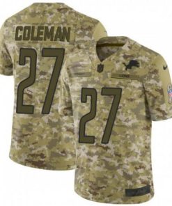 Nike Detroit Lions #27 Justin Coleman Camo Stitched NFL Limited 2018 Salute To Service Jersey