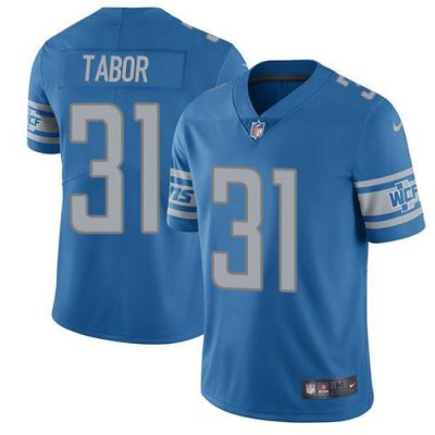 Nike Detroit Lions #31 Teez Tabor Blue Team Color Stitched NFL Vapor Untouchable Limited Jersey