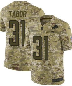 Nike Detroit Lions #31 Teez Tabor Camo Stitched NFL Limited 2018 Salute To Service Jersey