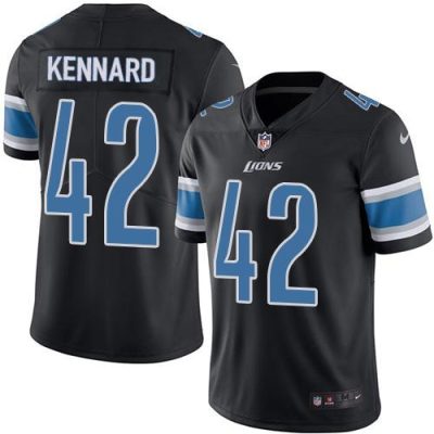 Nike Detroit Lions #42 Devon Kennard Black Stitched NFL Limited Rush Jersey