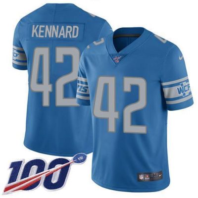 Nike Detroit Lions #42 Devon Kennard Blue Team Color Stitched NFL 100th Season Vapor Untouchable Limited Jersey