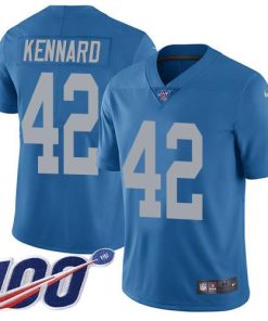 Nike Detroit Lions #42 Devon Kennard Blue Throwback Stitched NFL 100th Season Vapor Untouchable Limited Jersey