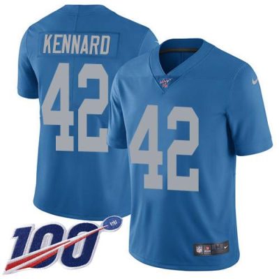 Nike Detroit Lions #42 Devon Kennard Blue Throwback Stitched NFL 100th Season Vapor Untouchable Limited Jersey
