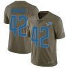 Nike Detroit Lions #42 Devon Kennard Olive Stitched NFL Limited 2017 Salute to Service Jersey